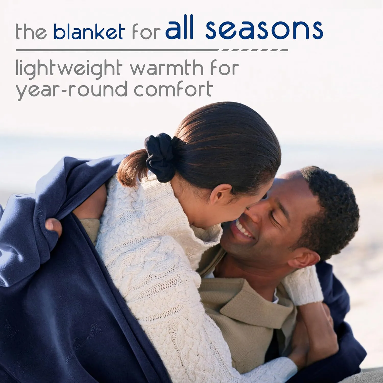 Vellux 1B07054 Original Insulating Core Hotel Style Solid blanket Machine Washable Soft Cozy Warm Thermal Durable Pet Friendly All Seasons Layering Bed Sofa Blankets Navy Blue, Twin, Blue