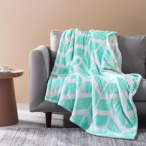 VENTIMI Electric Heated Throw - 50" x 60", 5 Heat Levels, Auto Off, ETL Certified, Green