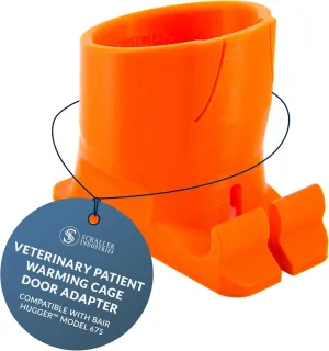 Veterinary Patient Warming Cage Door Adapter Compatible with Bair Hugger™ Model 675 - Cloth Blankets - Fast Install for Warming Blanket System, Bair Hugger Warming Unit Adapter for Veterinary Cages
