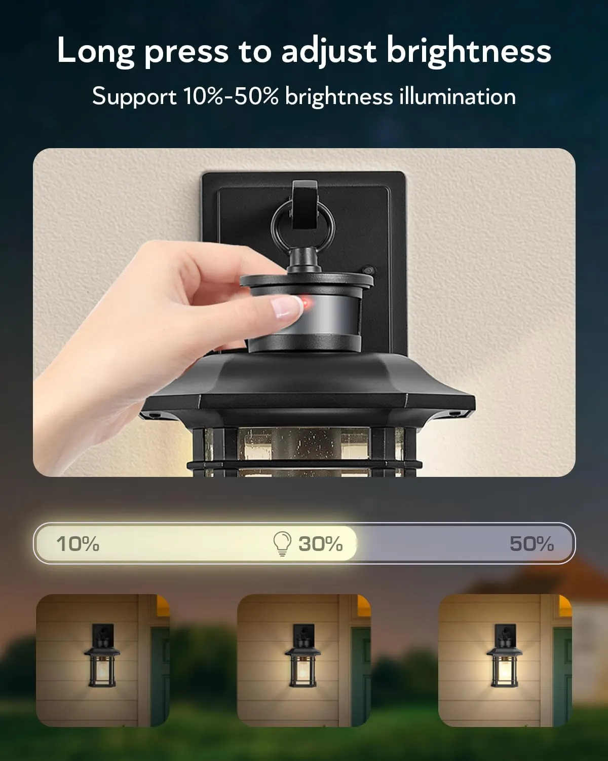 VIANIS 2 Packs Motion Sensor Outdoor Lights, Dusk to Dawn Outside Lights for House, Black Outdoor Light Fixture Sconce for House, Doorway, Entryway, Waterproof, Anti-Rust