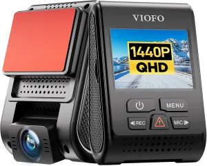 VIOFO Dash Cam A119 V3 2K 2560x1440P Quad HD  60FPS Front Car Dash Camera, 5MP STARVIS Sensor, 140-Degree Wide Angle, GPS Included, Buffered Parking Mode, True HDR, Motion Detection, Time Lapse