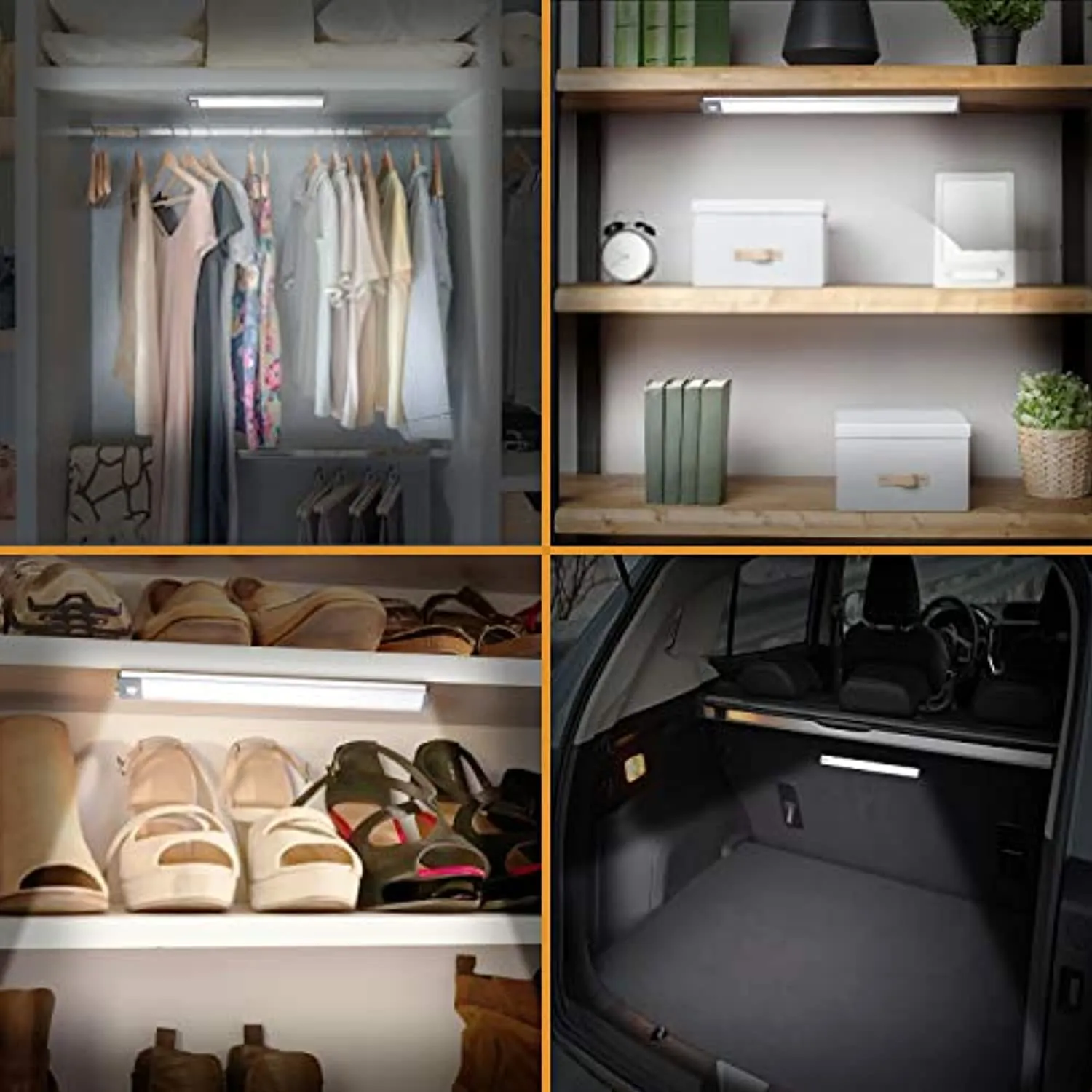 VYANLIGHT 70 LED Closet Light Motion Activated, Cordless Under Cabinet Motion Sensor Light, Wireless Stick-on Anywhere Rechargeable Lights for Closets Hallways and Stairways by VYANLIGHT (1 Pack)