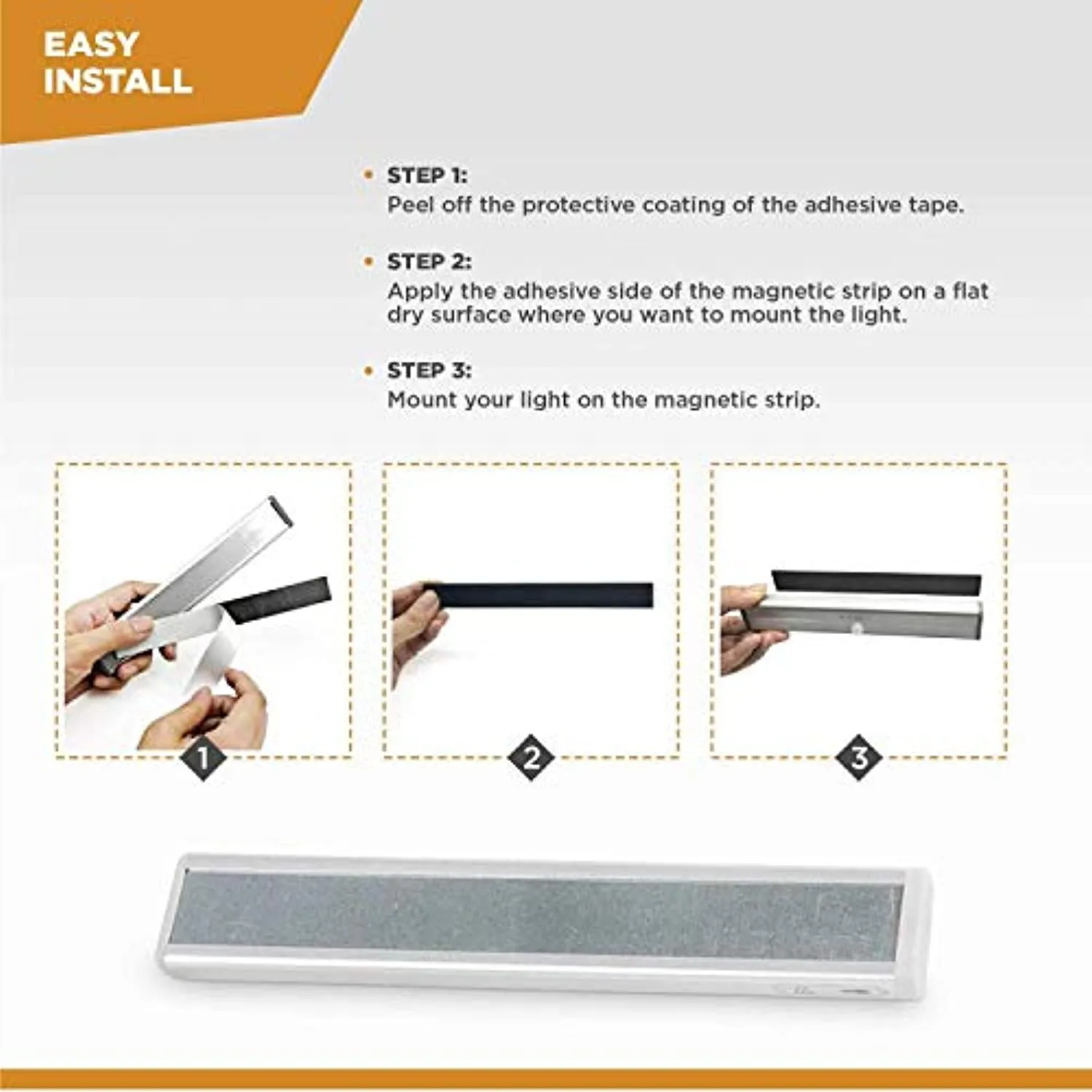 VYANLIGHT LED Closet Light Motion Activated, Under Cabinet Lights, Homelife Motion Sensor LED Lights, Stick-on Anywhere Battery Operated 10 LED Motion Sensor Night Light for Closet Hallway Stairway (3 Pack)
