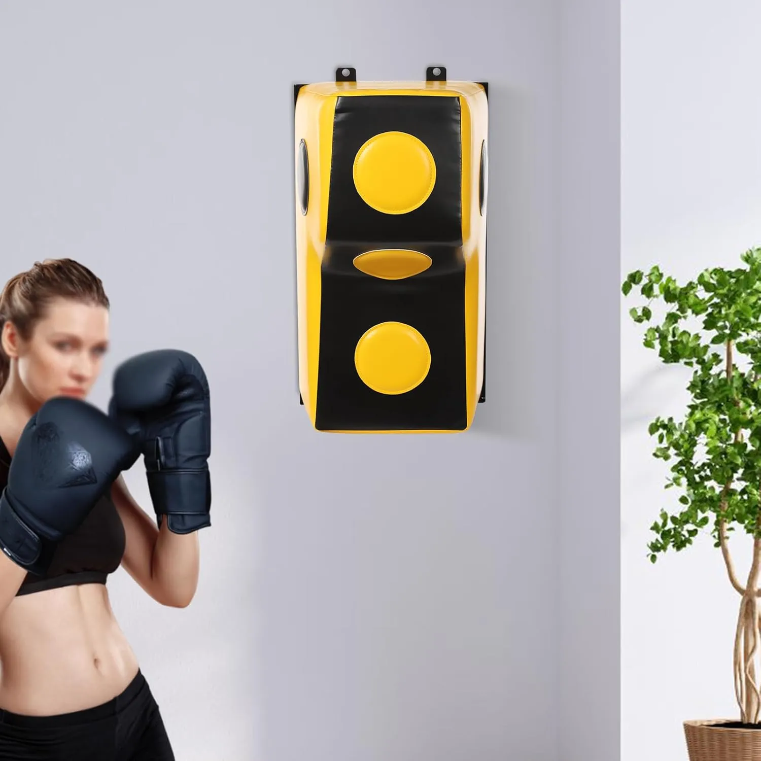 Wall Mount Punching Bag 880LBS Bear Force Space-Saving Boxing Training Equipment Shock Absorption Uppercut Hooks Taekwondo Thai Boxing Straight for Bedroom Study Living Room Gym