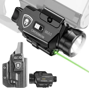 WARRIORLAND MA1 Light Laser Combo, Compatible with Glock 21 / G20 Gen 3 4 5 & Glock 22 Gen 5, Green Laser White LED Tactical Light, USB Rechargeable, Screen Displays Battery Status