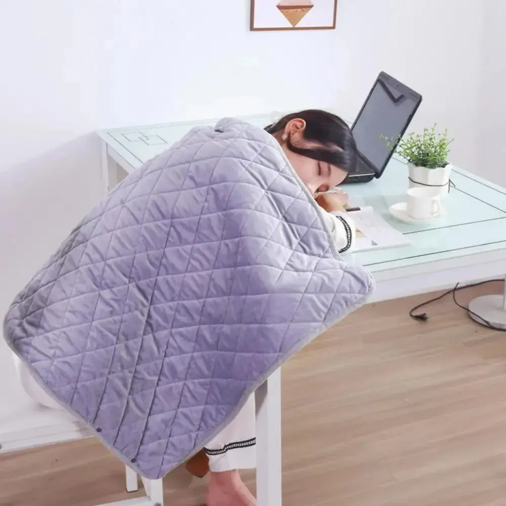 Wearable Blanket Heating Shawl Pad USB Winter Warmer Heated Blanket Body Heater Office Home Multifunctional Shawl Household Item