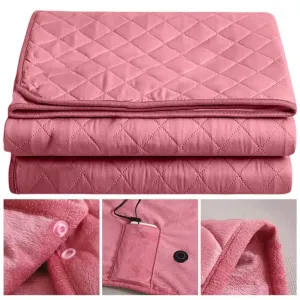 Wearable Blanket Heating Shawl Pad USB Winter Warmer Heated Blanket Body Heater Office Home Multifunctional Shawl Household Item