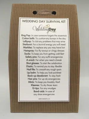 Wedding Day Survival Kit
