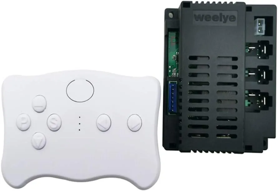 weelye RX19 4x4 4WD Control Box Mainboard 12V 2.4G Bluetooth Remote Control and Receiver Kit Controller Control Box Accessories for Children Electric Ride On Car Replacement Parts