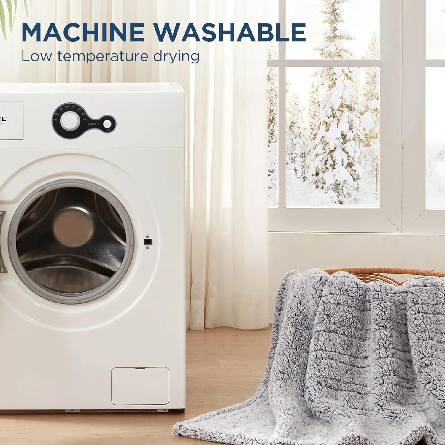 Westinghouse Electric Blanket Full Size, Soft Plush Sherpa Heated Blanket with 10 Heating Levels & 1-12 Hours Auto-Off, Machine Washable, 80x84 inches, Charcoal