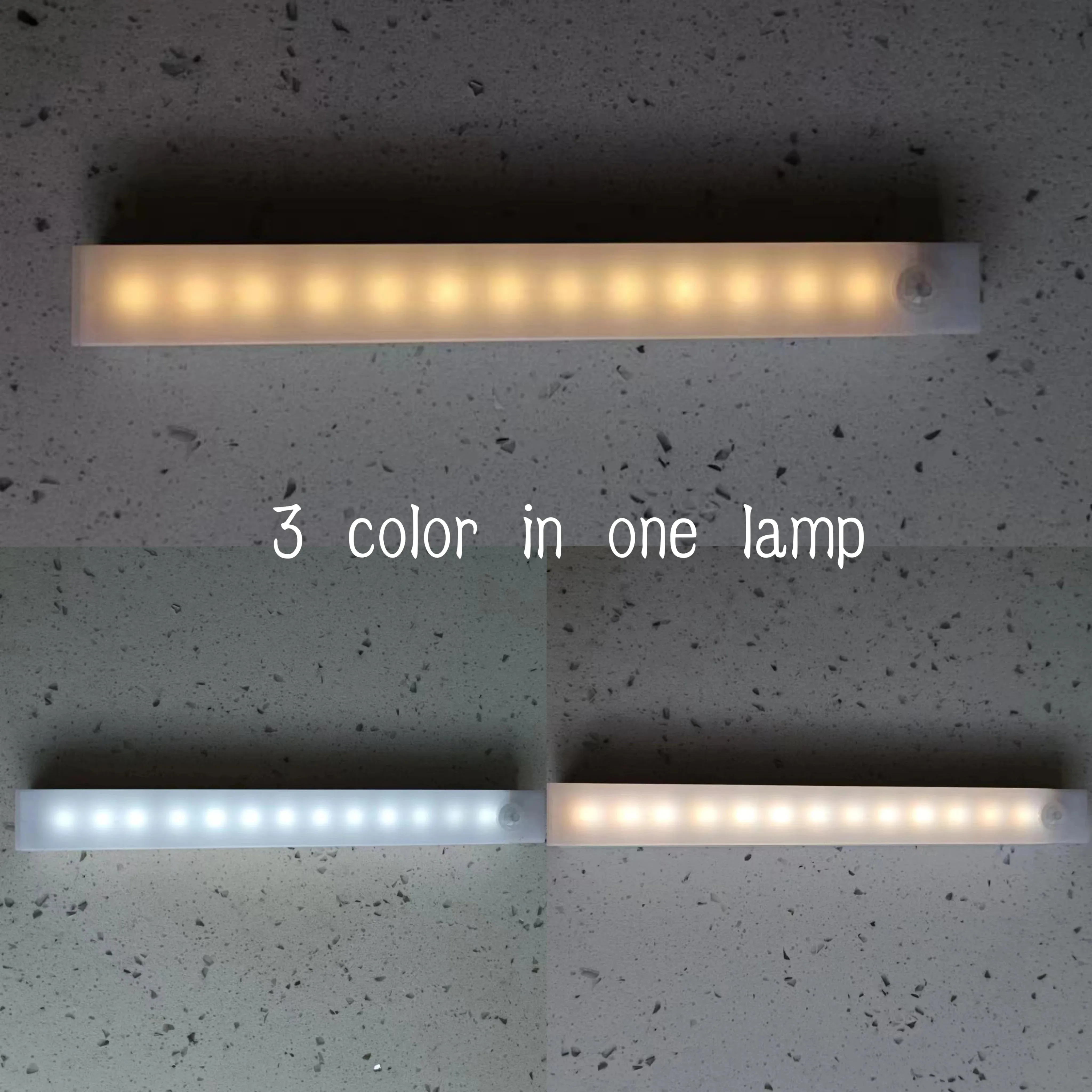 Wireless Motion Sensor LED Strip Tube, USB Rechargeable Night Light for Kitchen, Bedside, Cabinet, Wardrobe, Backlight Wall Lamp