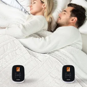 WOOMER Electric Blanket Heated Heating Blanket Queen Size 90"x 84" Warm Blanket Soft Flannel & Sherpa Winter Warmer, ETL, 10 Heating Levels 0.5-12H Auto Off Machine Washable White