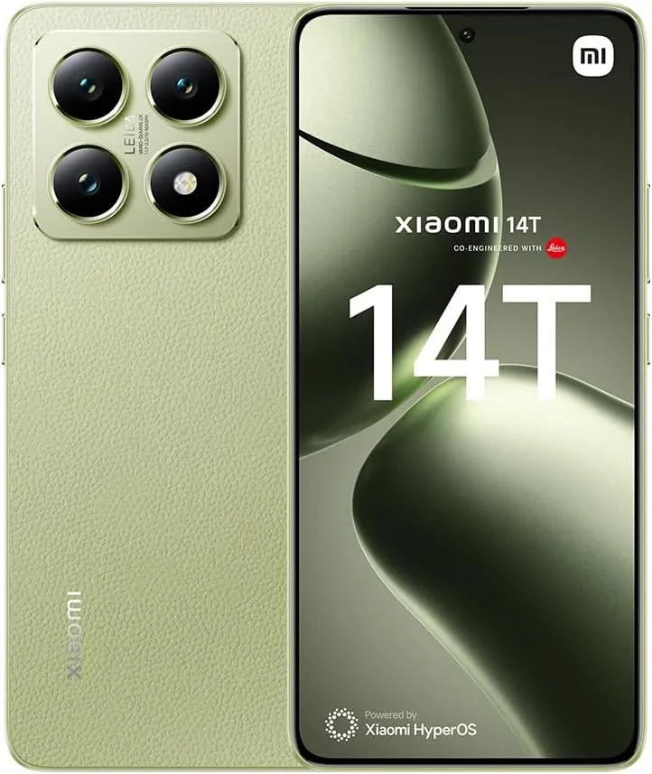 Xiaomi 14T Ai 5G (512GB 12GB) Global ROM Unlocked Worldwide (for Tmobile Mint Tello Global) 50MP Triple Pro Leica Camera 6.67" 144Mhz (Lemon Green)
