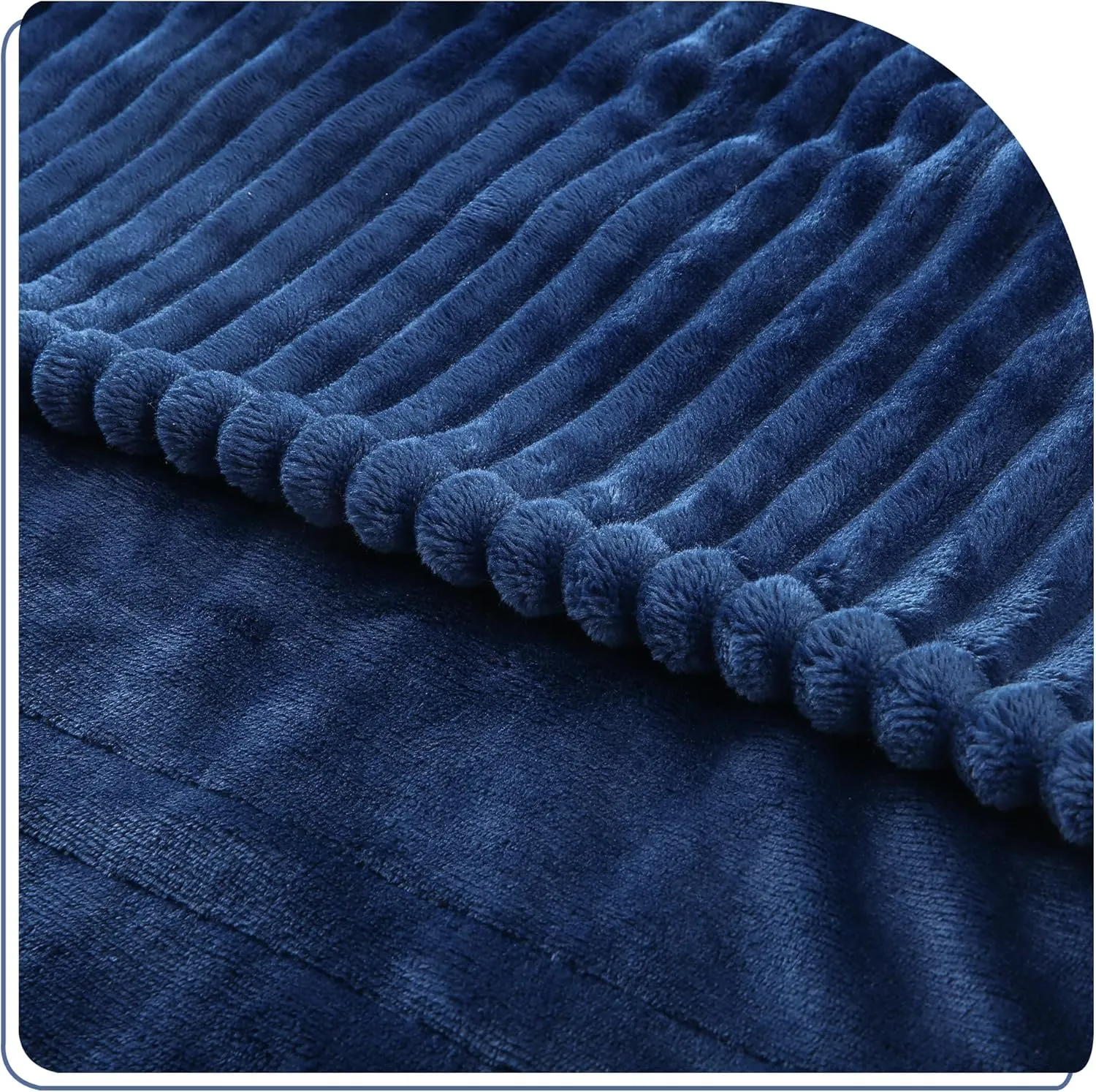 YAKEE Electric Blanket Full Size 72"x 84", Large Heated Blanket, Soft Warm Heating Blanket, 12 Heating Levels and 10 Hours Auto-Shut-Off, Machine Washable, Navy Blue