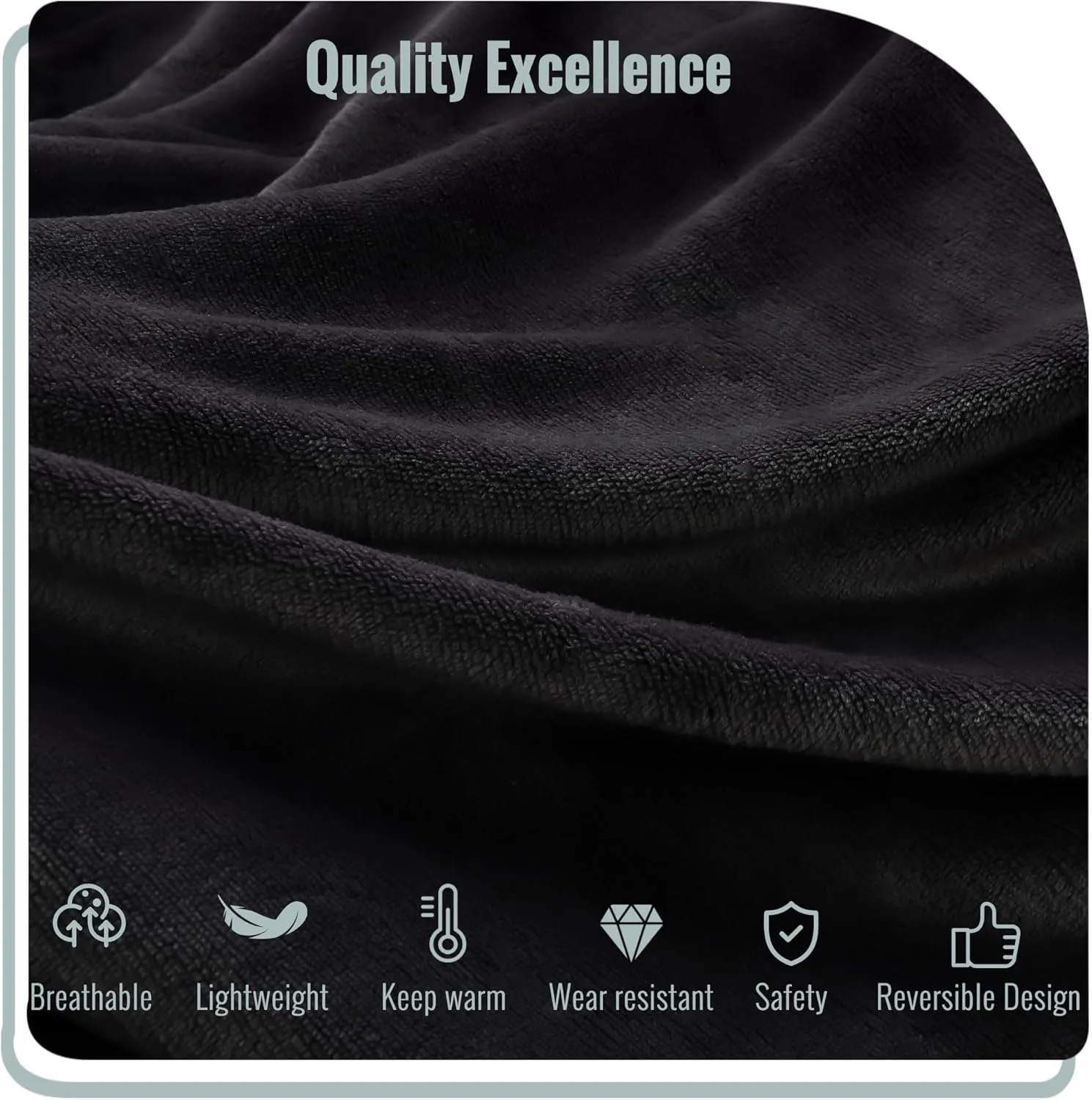 YAKEE Electric Blanket Full Size 72"x 84", Large Heated Blanket, Soft Warm Heating Blanket, 5 Heating Levels and 10 Hours Auto-Shut-Off, Machine Washable, Dark Grey