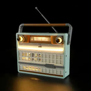 YEABRICKS LED Light for 10334 Icons Retro Radio Building Blocks Model (Building Set NOT Included)