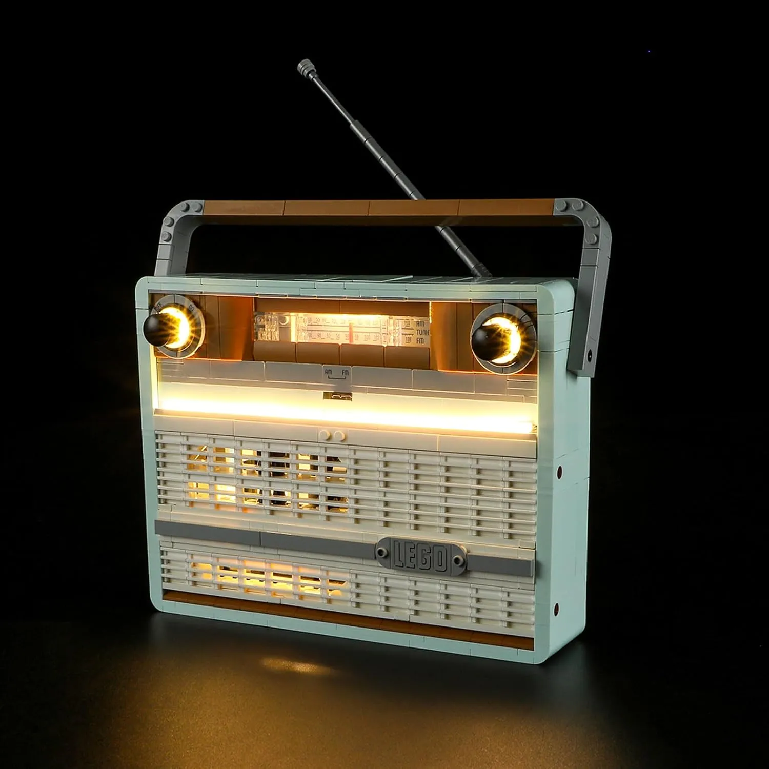 YEABRICKS LED Light for 10334 Icons Retro Radio Building Blocks Model (Building Set NOT Included)