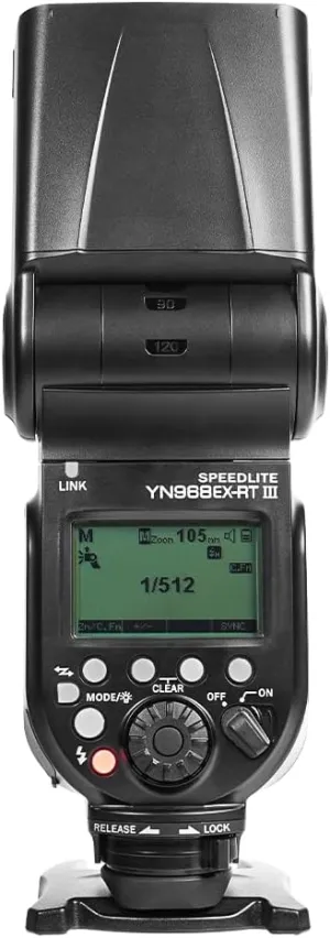 YONGNUO Upgraded YN968EX-RT III Flash Speedlite, for Canon Wireless Signal Cameras, GN60 High-Speed Sync TTL Manual Flash Multi Flash