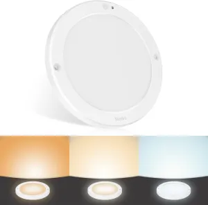 Youtob Motion Sensor LED Ceiling Light 18W, ETL Listed, Flush Mount Round Lighting Fixture for Indoor, Stairs, Closet Rooms, Porches, Basements, Hallways, Pantries, Laundry Rooms(3000k/4000k/6500k)