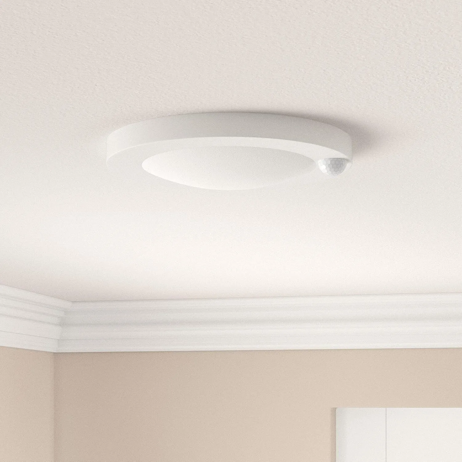 ZAGO LED 6" 120 Volts Closet Light Wired, PIR Motion Sensor Ceiling Disc Light, 15W, 1100 Lumens, CRI>80, 3000K Warm White for Closet, Laundry, Garage, Pantry, Wet Location, ETL, White, 2 Packs